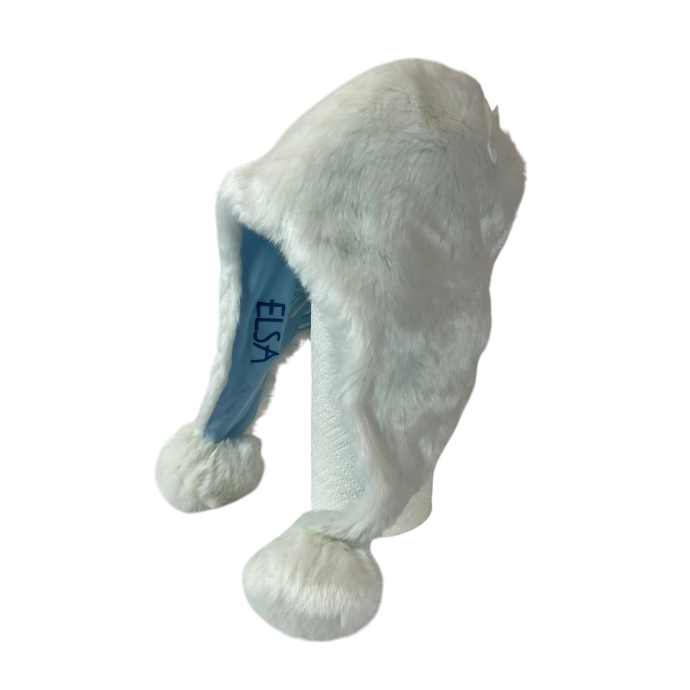 Hanna Anderson Disney Frozen Elsa Hat Warm Furry Fuzzy One Size Child